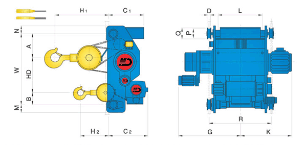 Double rail type Creep Main&Aux 