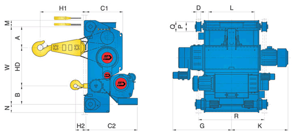 Double rail type Creep Main&Aux 